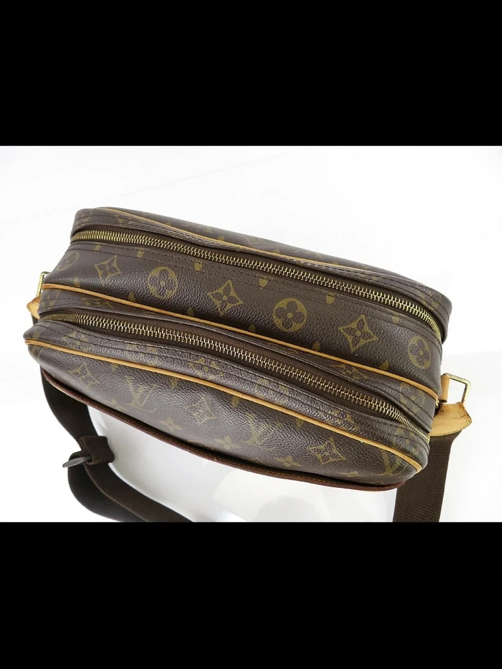 Louis Vuitton Monogram Canvas Messenger Bag in Brown and Tan